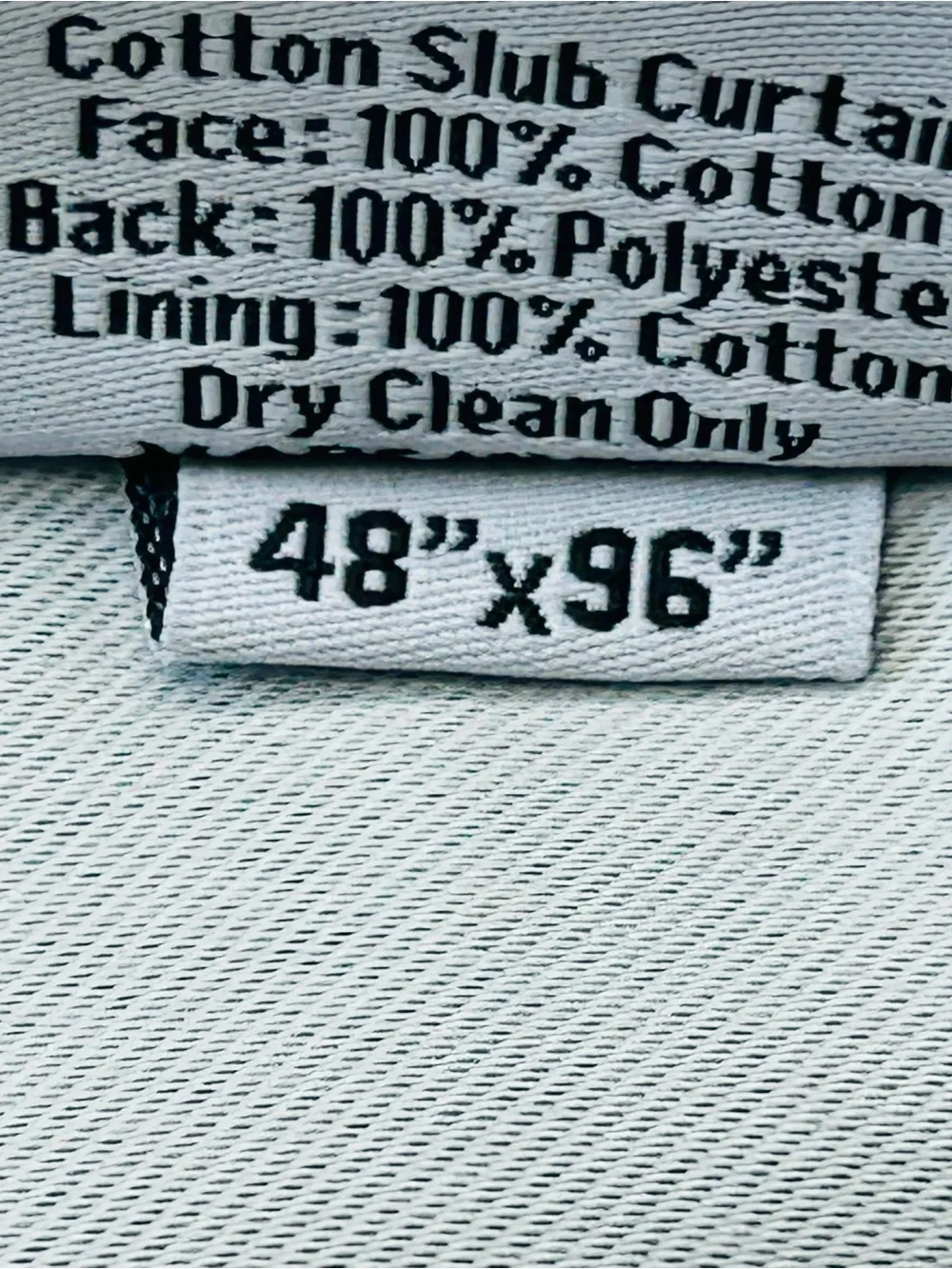 nwot QUINCE Set of 2 48x96 Cotton Slub Room Darkening Curtains Natural 0123